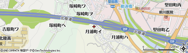 石川県金沢市月浦町イ35周辺の地図