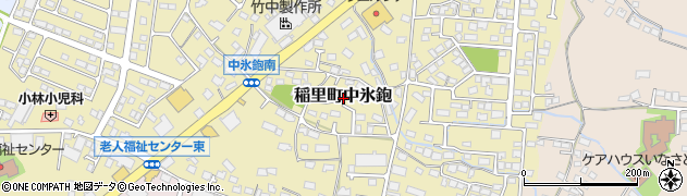 長野県長野市稲里町中氷鉋周辺の地図