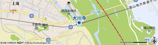 大川寺駅周辺の地図