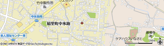 長野県長野市稲里町中氷鉋1048周辺の地図