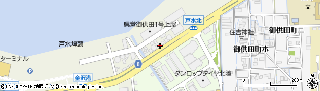 石川県金沢市戸水町周辺の地図