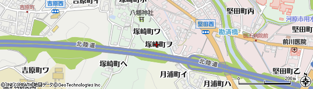 石川県金沢市塚崎町ヲ周辺の地図