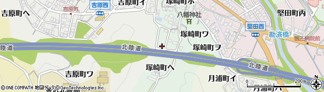 石川県金沢市塚崎町（ヘ）周辺の地図