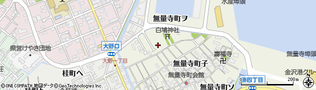 石川県金沢市無量寺町（ヘ）周辺の地図