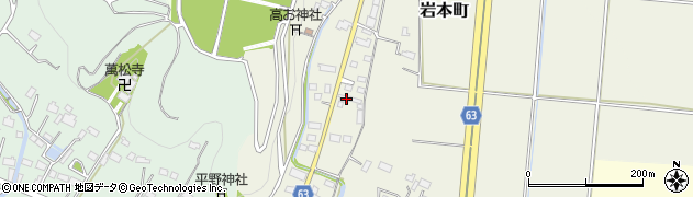 栃木県宇都宮市岩本町296周辺の地図