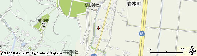 栃木県宇都宮市岩本町407周辺の地図