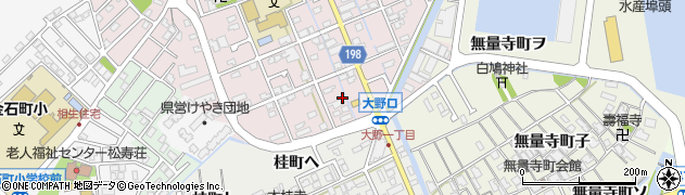 石川県金沢市大野町（４丁目ヲ）周辺の地図