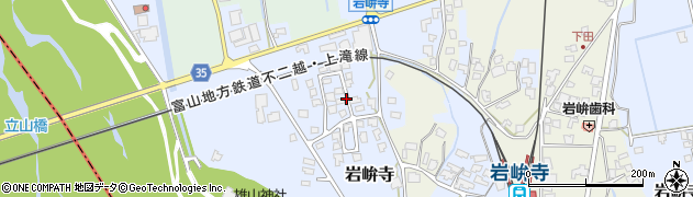 富山県中新川郡立山町岩峅寺周辺の地図