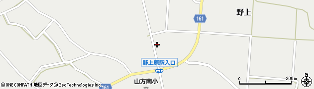 野上原簡易郵便局周辺の地図
