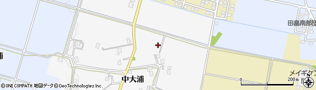 富山県富山市中大浦周辺の地図