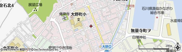 石川県金沢市大野町４丁目カ21周辺の地図