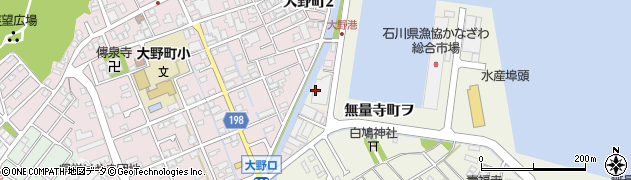 石川県金沢市無量寺町（ラ）周辺の地図