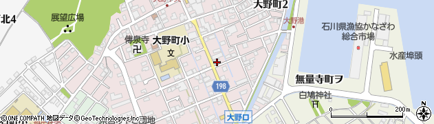 石川県金沢市大野町４丁目カ20周辺の地図