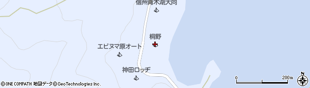 青木湖桐野キャンプ場周辺の地図