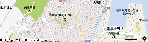 石川県金沢市大野町４丁目カ23周辺の地図