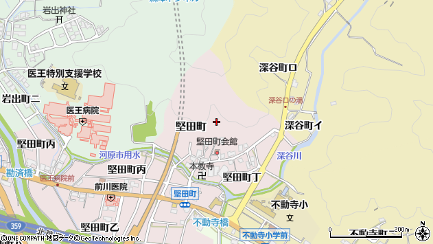〒920-0164 石川県金沢市堅田町の地図