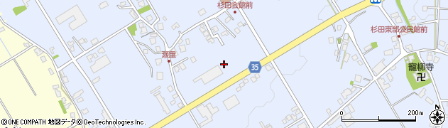 富山県富山市八尾町杉田周辺の地図