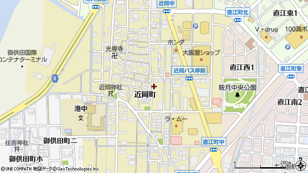 〒920-8217 石川県金沢市近岡町の地図