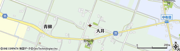 富山県富山市大井周辺の地図