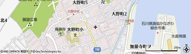 石川県金沢市大野町４丁目カ14周辺の地図