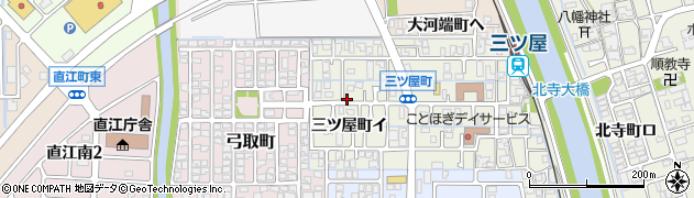 石川県金沢市三ツ屋町（イ）周辺の地図
