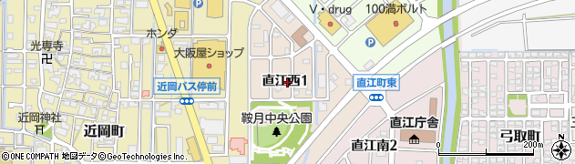 石川県金沢市直江西周辺の地図