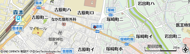 金沢東警察署　金沢北部交番周辺の地図