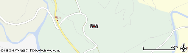 群馬県中之条町（吾妻郡）赤坂周辺の地図