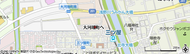 石川県金沢市大河端町ヘ周辺の地図