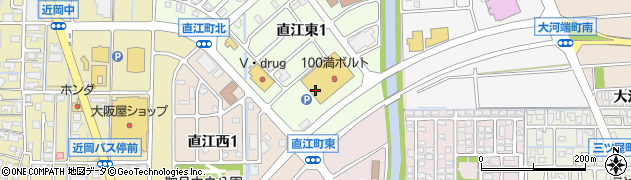 石川県金沢市直江町チ周辺の地図