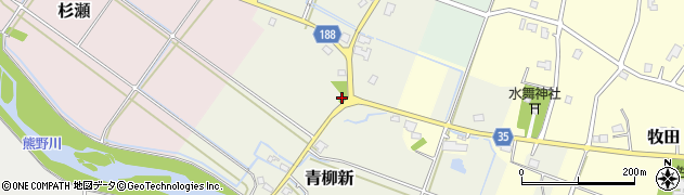 青柳新公園周辺の地図