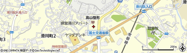 ファミリーマート日立滑川二丁目店周辺の地図