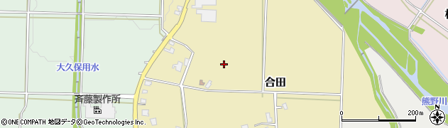 富山県富山市合田周辺の地図