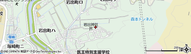 石川県金沢市岩出町（チ）周辺の地図