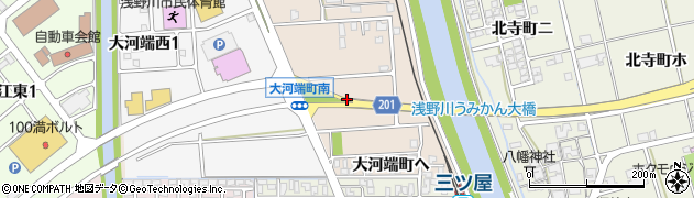 石川県金沢市大河端町（東）周辺の地図