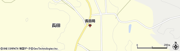 山方長田郵便局周辺の地図