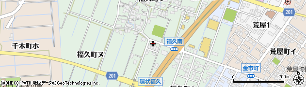 石川県金沢市福久町リ74周辺の地図