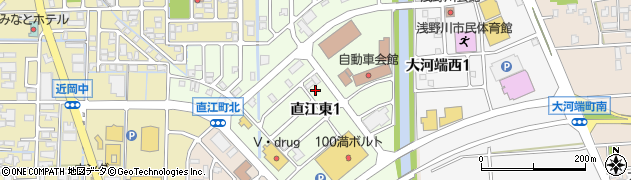 石川県金沢市直江東周辺の地図