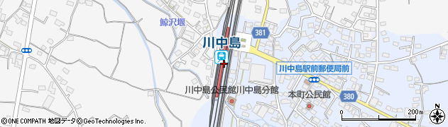 長野県長野市周辺の地図