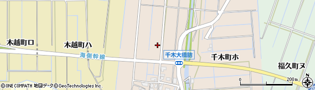 石川県金沢市千木町（イ）周辺の地図