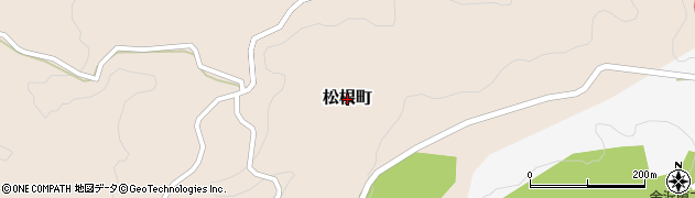 石川県金沢市松根町周辺の地図