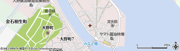 石川県金沢市大野町４丁目リ158周辺の地図