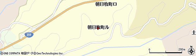 石川県金沢市朝日牧町（ル）周辺の地図