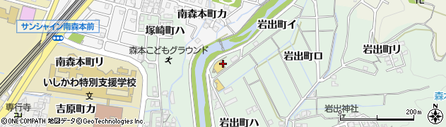 石川県金沢市岩出町（イ）周辺の地図