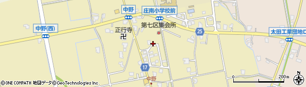 中野散居の郷公園周辺の地図