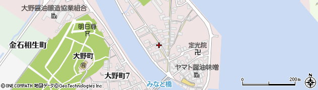石川県金沢市大野町４丁目リ160周辺の地図