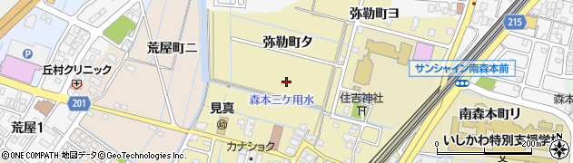 石川県金沢市弥勒町周辺の地図