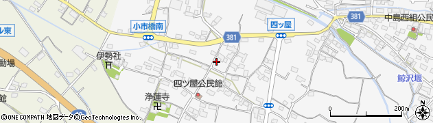 長野県長野市川中島町四ツ屋182周辺の地図