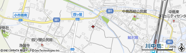 長野県長野市川中島町四ツ屋614周辺の地図