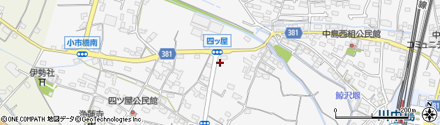 長野県長野市川中島町四ツ屋595周辺の地図